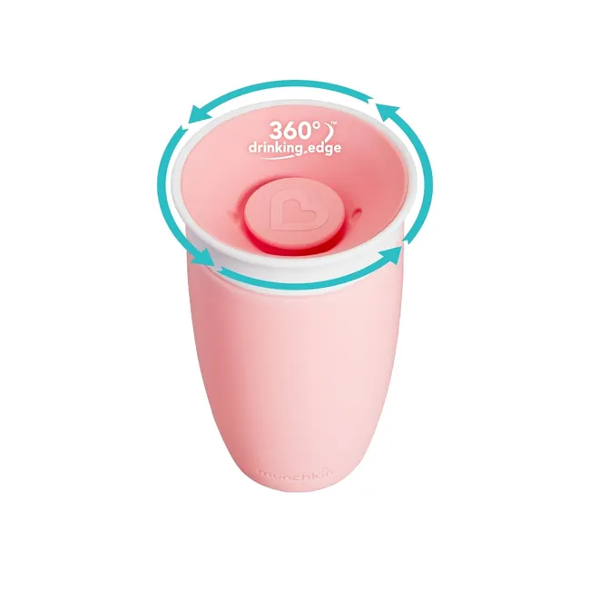 Kubek Munchkin Miracle 360° 296ml różowy 5019090110297