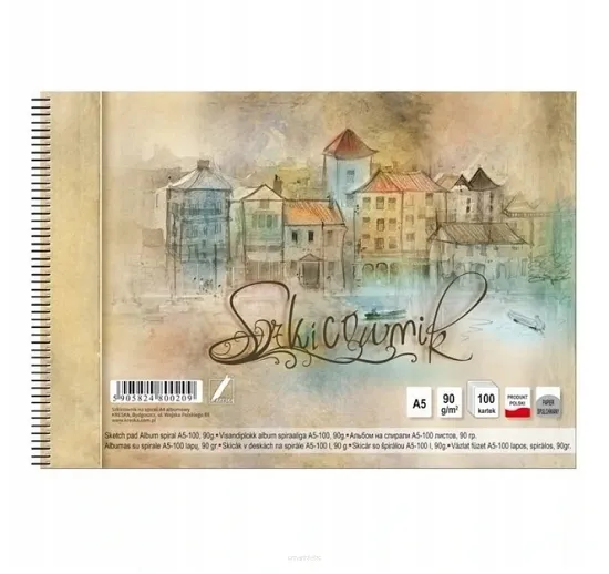 Szkicownik artystyczny na spirali  5905824800209