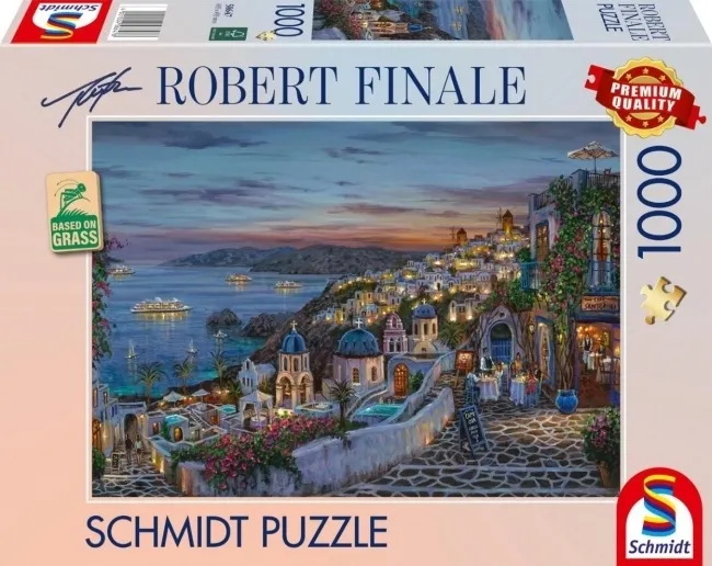 Puzzle 1000 Zachód słońca na Santorini/Grecja  4001504586478