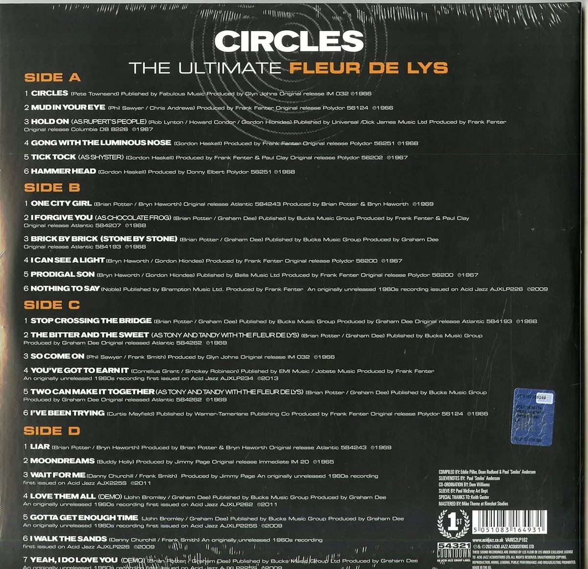 Circles - The Ultimate Fleur De Lys (Orange 2 Vinyl) 5051083164931