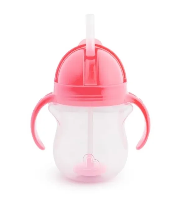 Kubek Munchkin niekapek ze słomką 207ml różowy 5019090124829