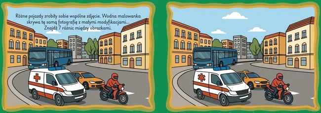 Pojazdy w mieście. Zadanka & malowanki wodne 9788383981222