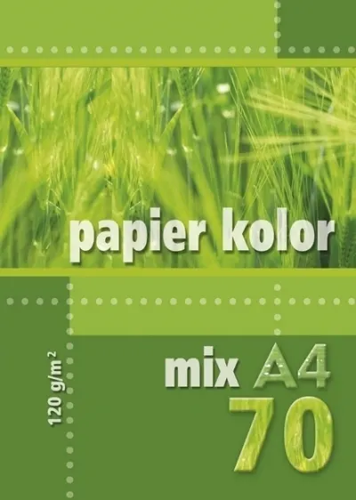 Kreska, papier kolorowy A4, 70 kartek, 120 g/m2, wielokolorowy 5905824900343