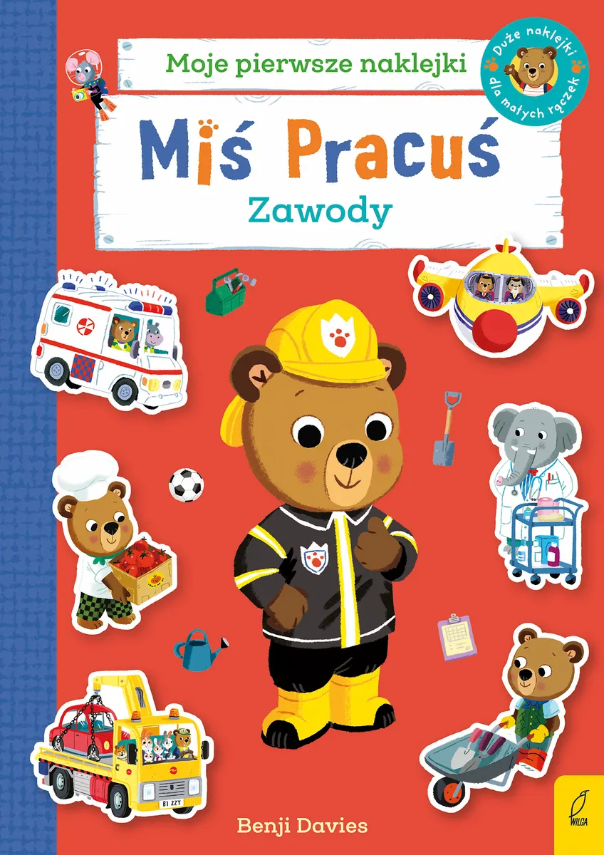 Miś Pracuś. Zawody. Książka z naklejkami 9788384252598