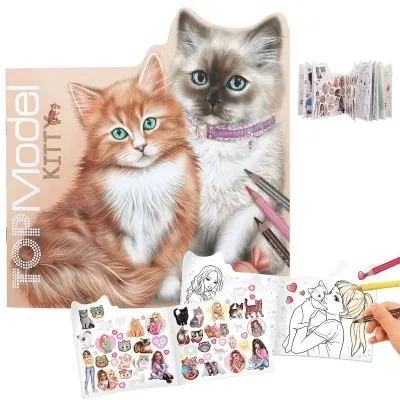 Szkicownik Kitty Top Model z naklejkami 12713A  4010070663995