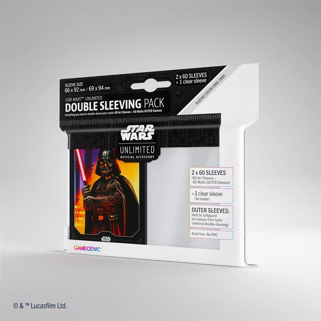 Gamegenic: Star Wars Unlimited - Double Sleeving Pack - Darth Vader  4251715414026