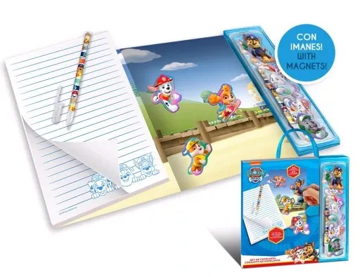 Zestaw piśmienniczy z magnesami Paw Patrol 32 elementy PW19726 8435507842105