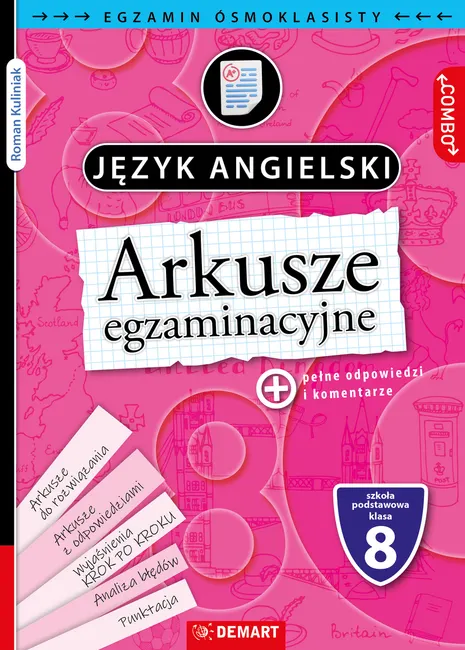 Arkusze egzaminacyjne. Język angielski. Egzamin ósmoklasisty 9788379129287