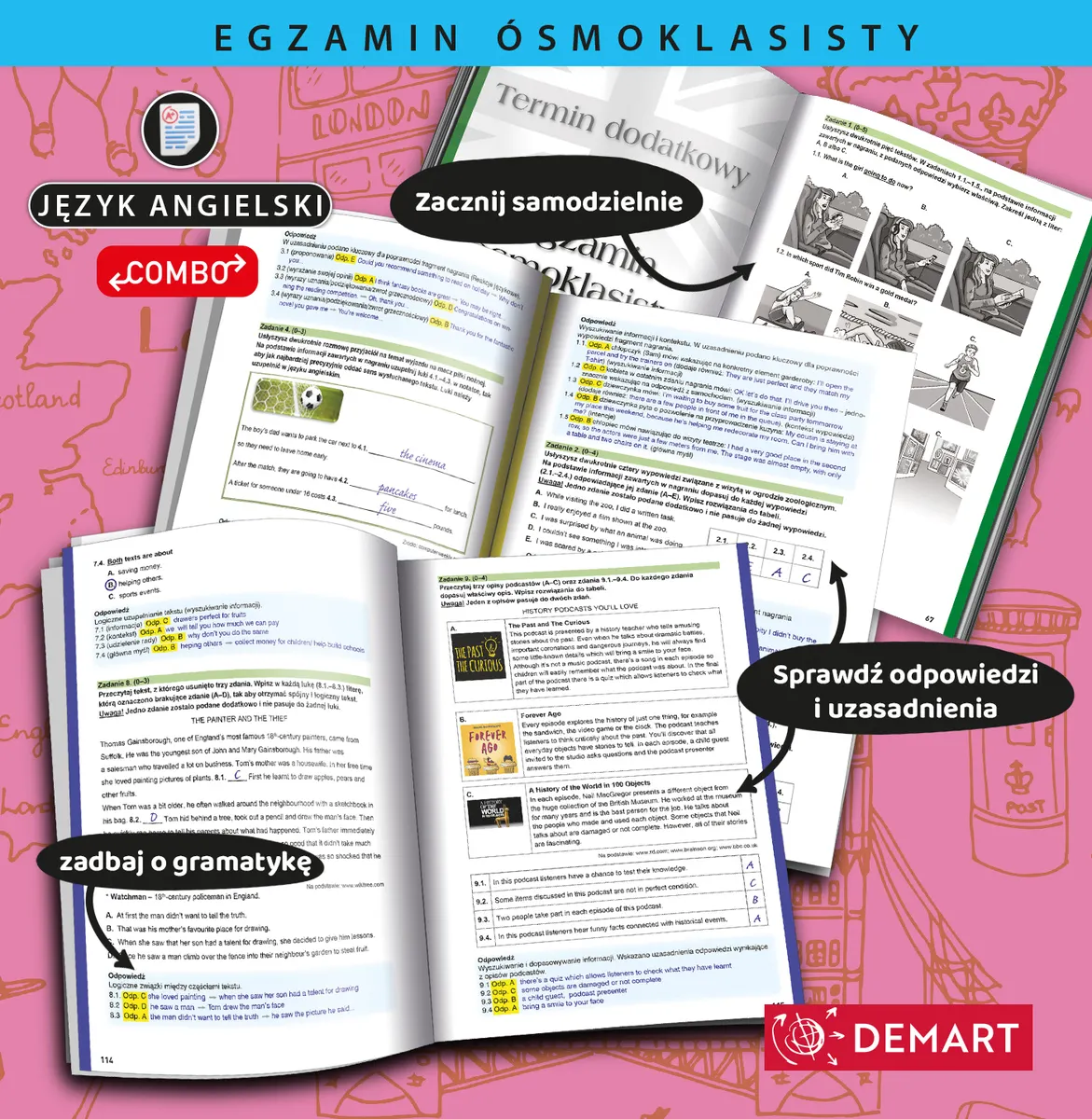 Arkusze egzaminacyjne. Język angielski. Egzamin ósmoklasisty 9788379129287