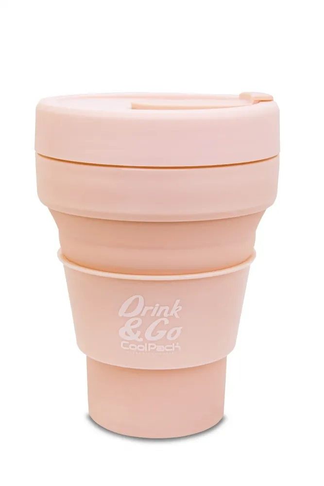 Coolpack, Kubek silikonowy 355 ml Pastel - Powder Peach (Z13650)  5903686321283