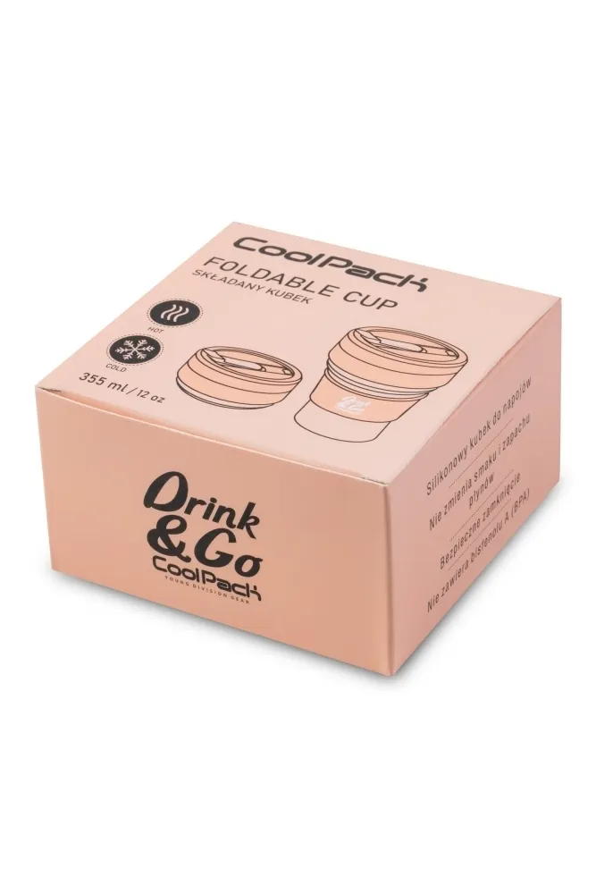 Coolpack, Kubek silikonowy 355 ml Pastel - Powder Peach (Z13650) 5903686321283