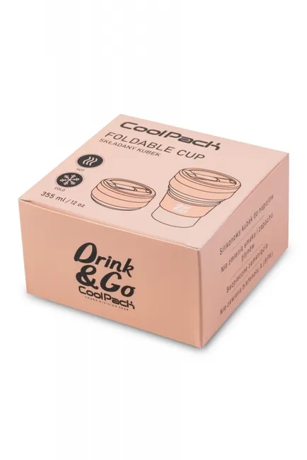 Coolpack, Kubek silikonowy 355 ml Pastel - Powder Peach (Z13650) 5903686321283