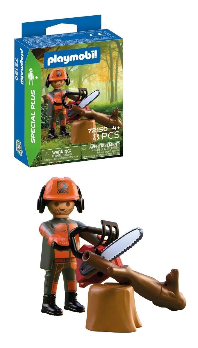 Playmobil Pracownik leśny z&nbsp;piłą łańcuchową 72150 4008789721501