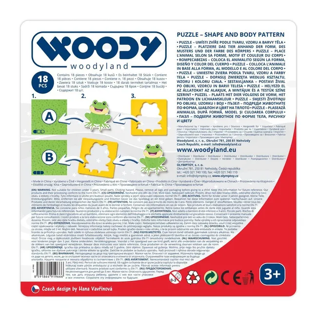 Układanka edukacyjna – Zwierzęce wzory 91966 8591864919666