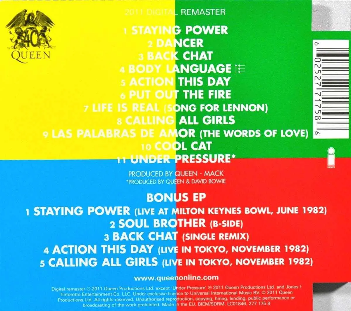 Hot Space (Remastered) (Deluxe Edition) 602527717586