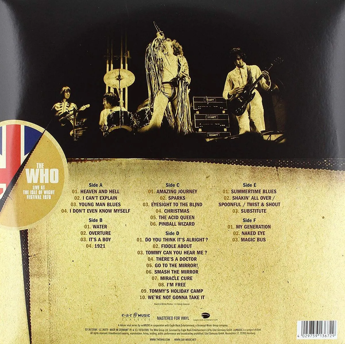 Live At The Isle Of Wight 1970 (3 Vinyl) 4029759136729