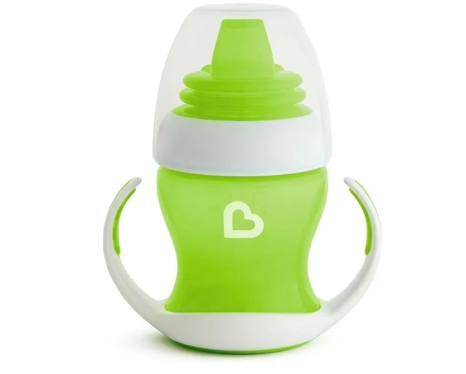 Kubek z miękkim ustnikiem i uchwytami Munchkin 118ml zielony 5019090517850