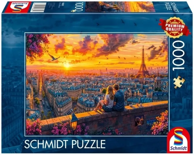Puzzle PQ 1000 Szepty z dachu Paryża  4001504588854