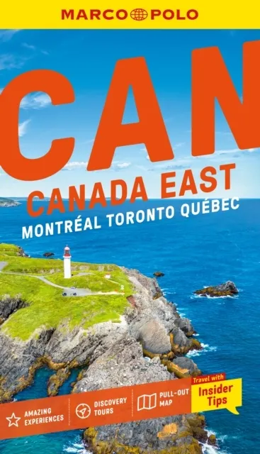 Marco Polo Canada East Pocket Travel Guide | Pull-out Map | Local Knowledge | Covers: Montreal, Toronto, Quebec and more  9781917131636