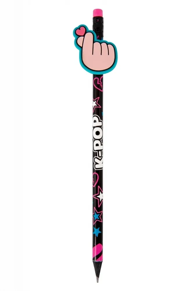 Coolpack, Ołówki z gumową nakładką - K-Pop Dark, 2 szt 5907360027621