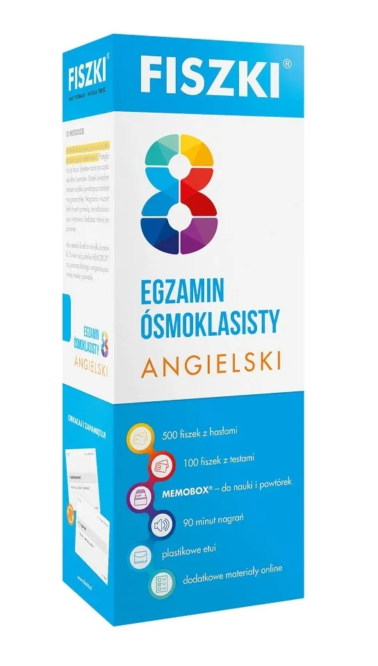Angielski. Fiszki. Egzamin ósmoklasisty  9788378433323