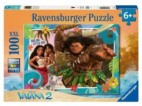 Ravensburger, Puzzle XXL 100: Vaiana (12004101)  4005555041016