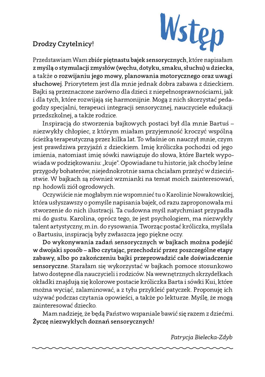 Przygody króliczka Barta i sówki Kui. Bajki sensoryczne 9788383094755
