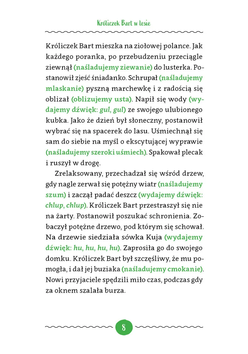Przygody króliczka Barta i sówki Kui. Bajki sensoryczne 9788383094755