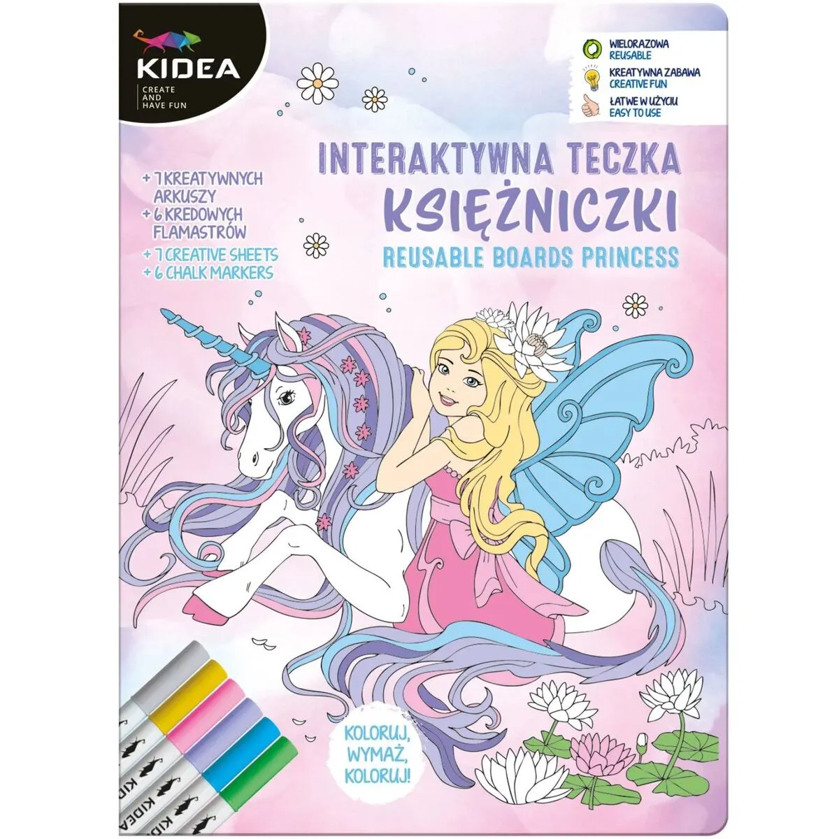 Interaktywna teczka księżniczki Kidea  5906601708442