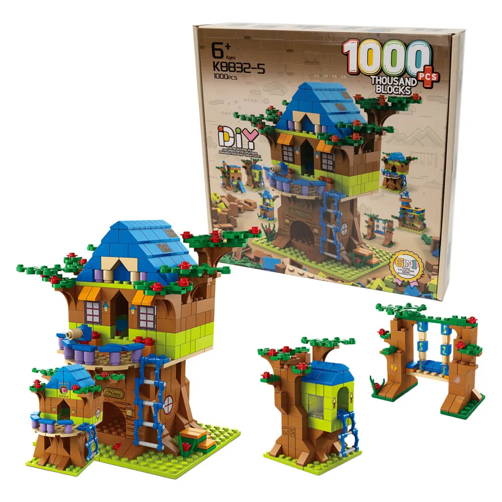 Klocki Domek na drzewie 1000 elementów  6901440128962