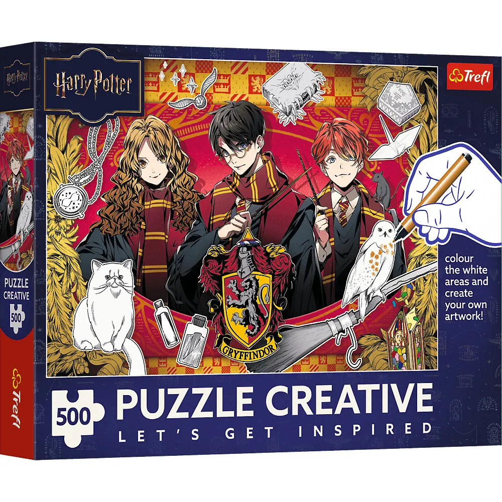 Puzzle 500 Creative Potęga Gryffindoru Warner Harry Potter Core 37565  5900511375671