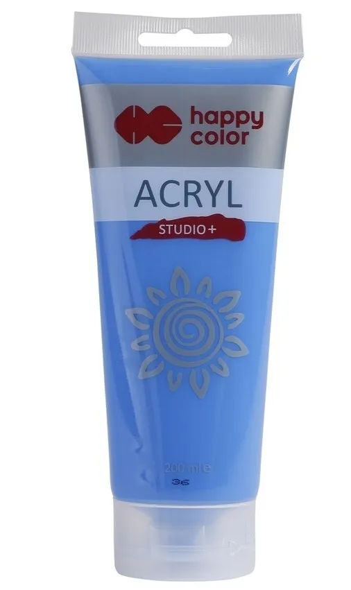 Farba akrylowa Happy Color Studio+ 200ml kobaltowy  5902979008153