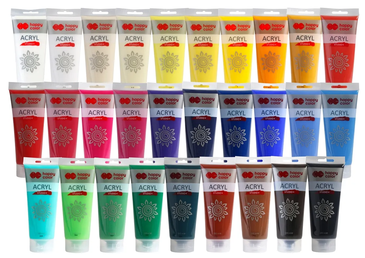 Farba akrylowa Happy Color Studio+ 200ml kobaltowy 5902979008153
