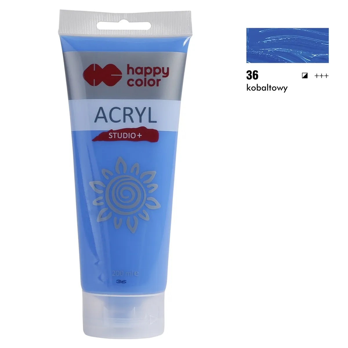 Farba akrylowa Happy Color Studio+ 200ml kobaltowy 5902979008153