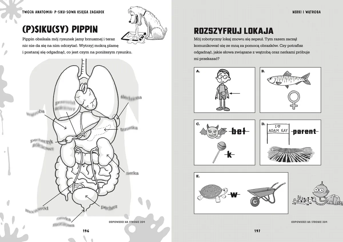 Twoja anatomia: Psikusowa księga zagadek 9788369007069