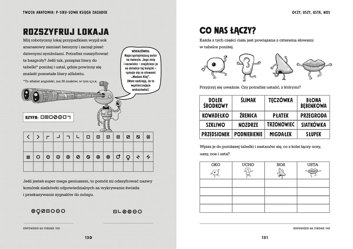 Twoja anatomia: Psikusowa księga zagadek 9788369007069