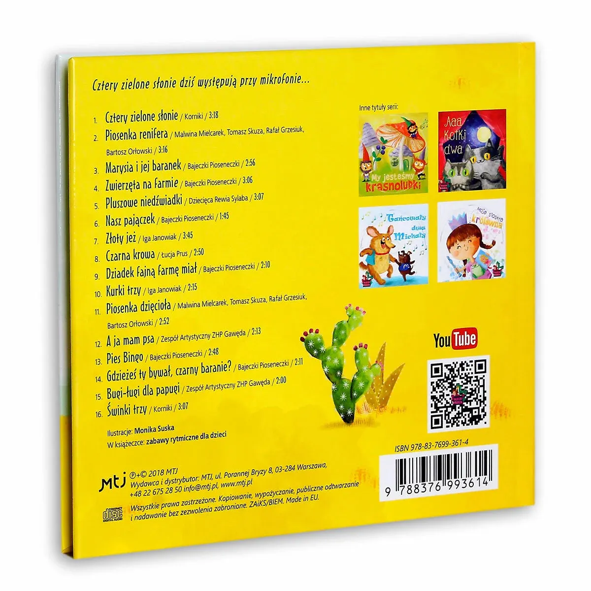 Bajeczki pioseneczki - cztery zielone słonie 9788376993614