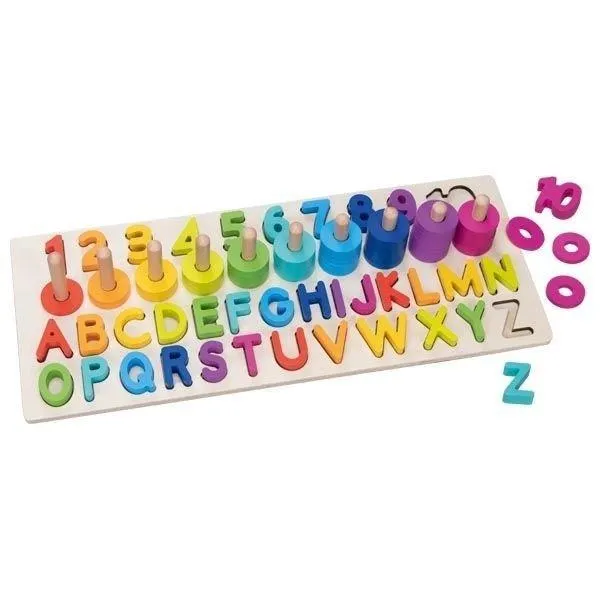 Drewniane puzzle alfanumeryczne 4013594583572