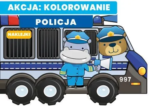 Policja. Akcja: kolorowanie!  9788368859041
