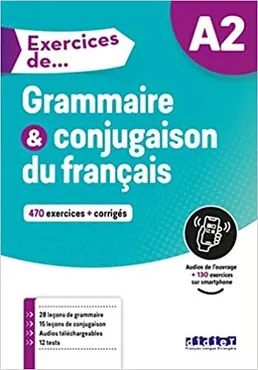 Exercices de Grammaire et conjugaison du francais + audio online + corriges A2 9782278095551