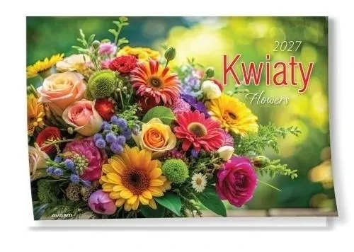 Kalendarz 2027 ścienny albumowy Kwiaty  5906448200598