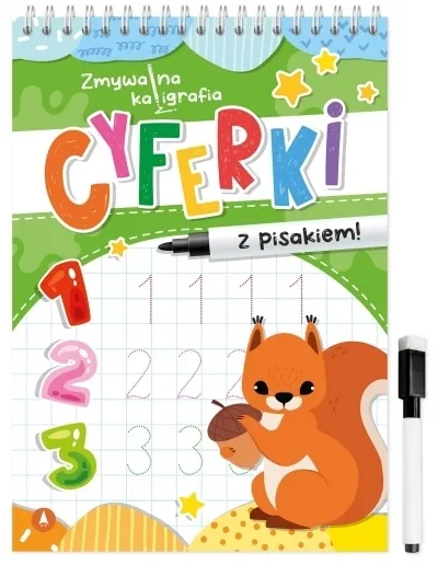 Cyferki. Zmywalna kaligrafia 9788383982182