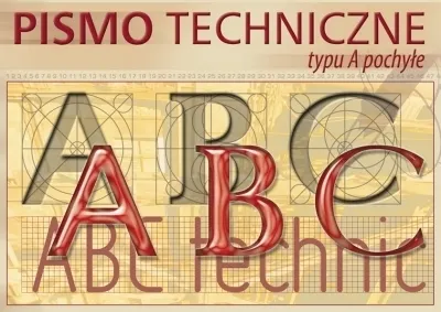 Blok - pismo techniczne typu A pochyłe A4  5905824800612