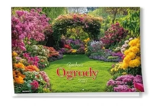 Kalendarz 2027 ścienny albumowy Ogrody  5906448200611