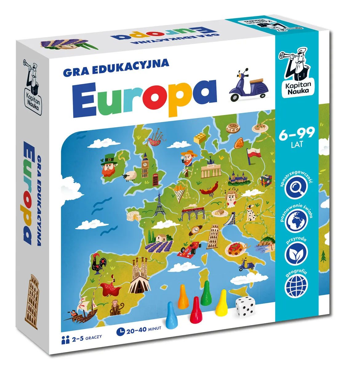 Gra edukacyjna Europa Kapitan Nauka  5904905917201