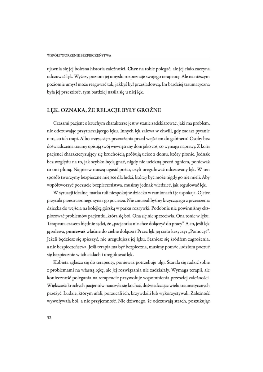Współtworzenie bezpieczeństwa. Leczenie pacjenta z kruchą strukturą charakteru 9788383098258