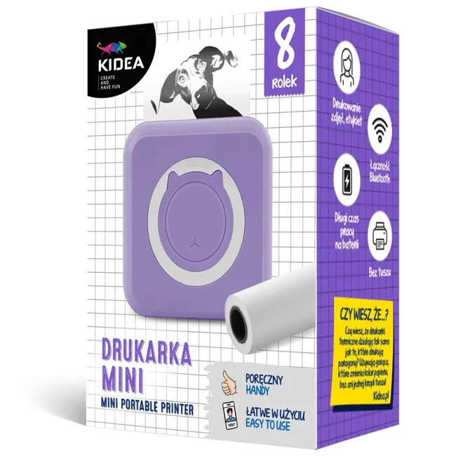 Mini drukarka termiczna Kidea 5906601708589