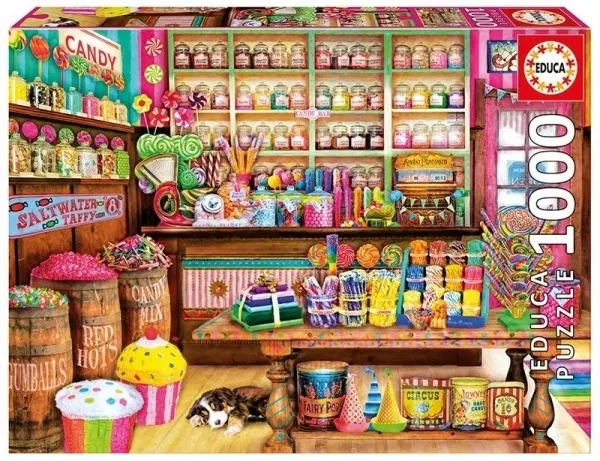 Puzzle 1000 elementów, Candy Shop (17104)  8412668171046