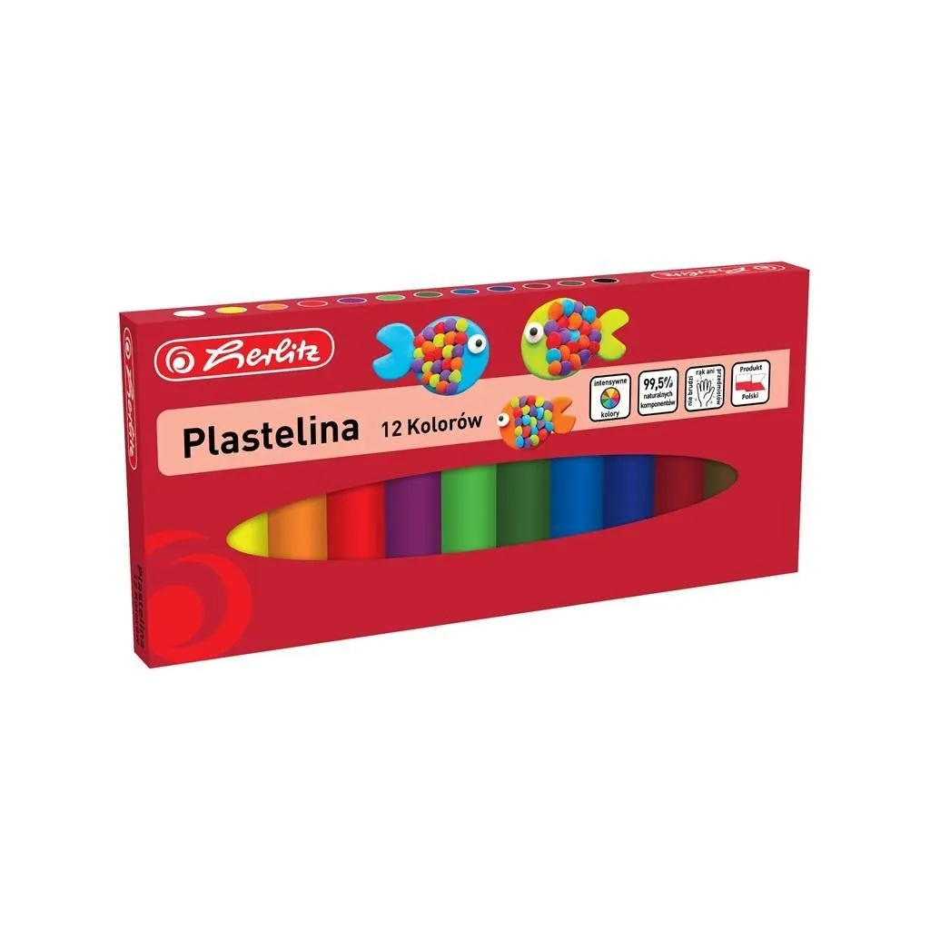 Plastelina 12 kolorów  5901389588552