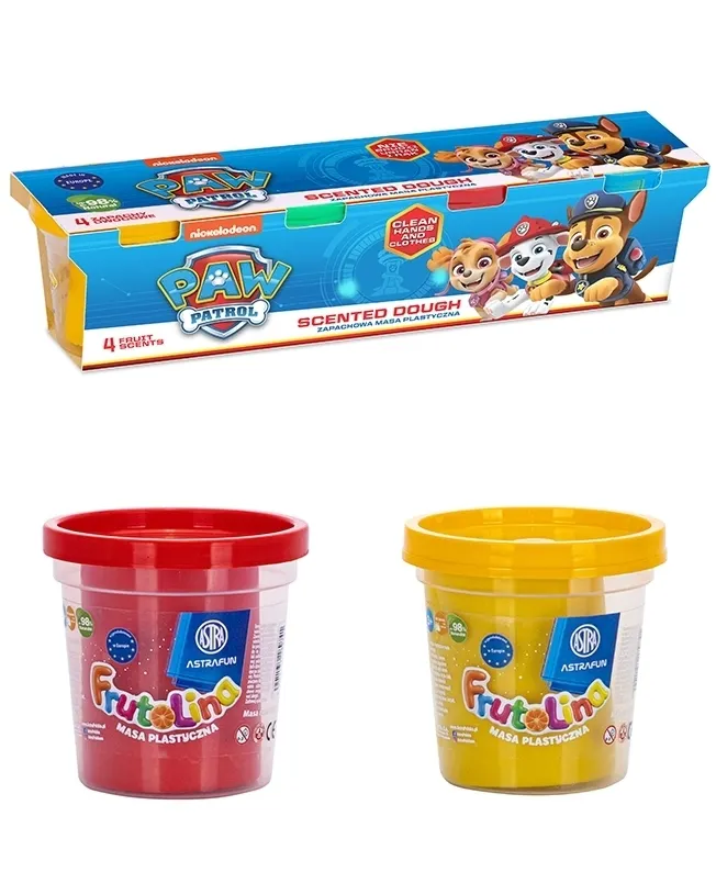 Masa plastyczna - Psi Patrol, 4 szt x 100 g 5901137207292